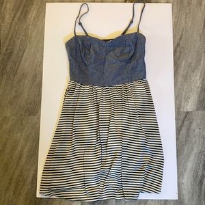 Blue with white stripes dress!